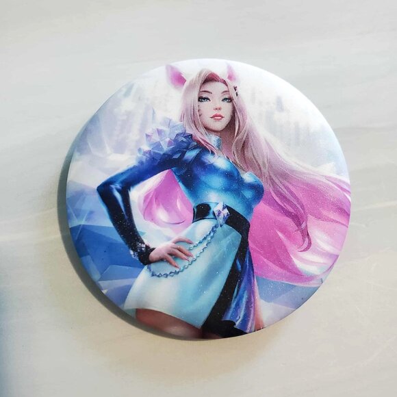 ✨2/$20 - League of Legends LOL K/DA Ahri Pinback Button Badge - Picture 1 of 2